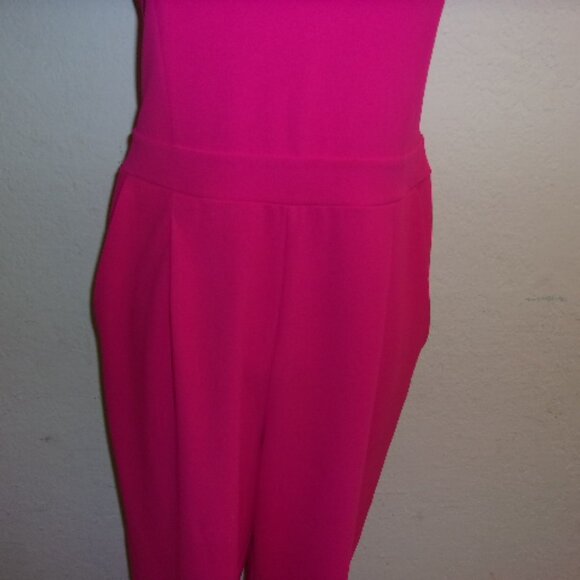 EXPRESS PINK STRAPLESS JUMPSUIT 14 - Picture 4 of 8